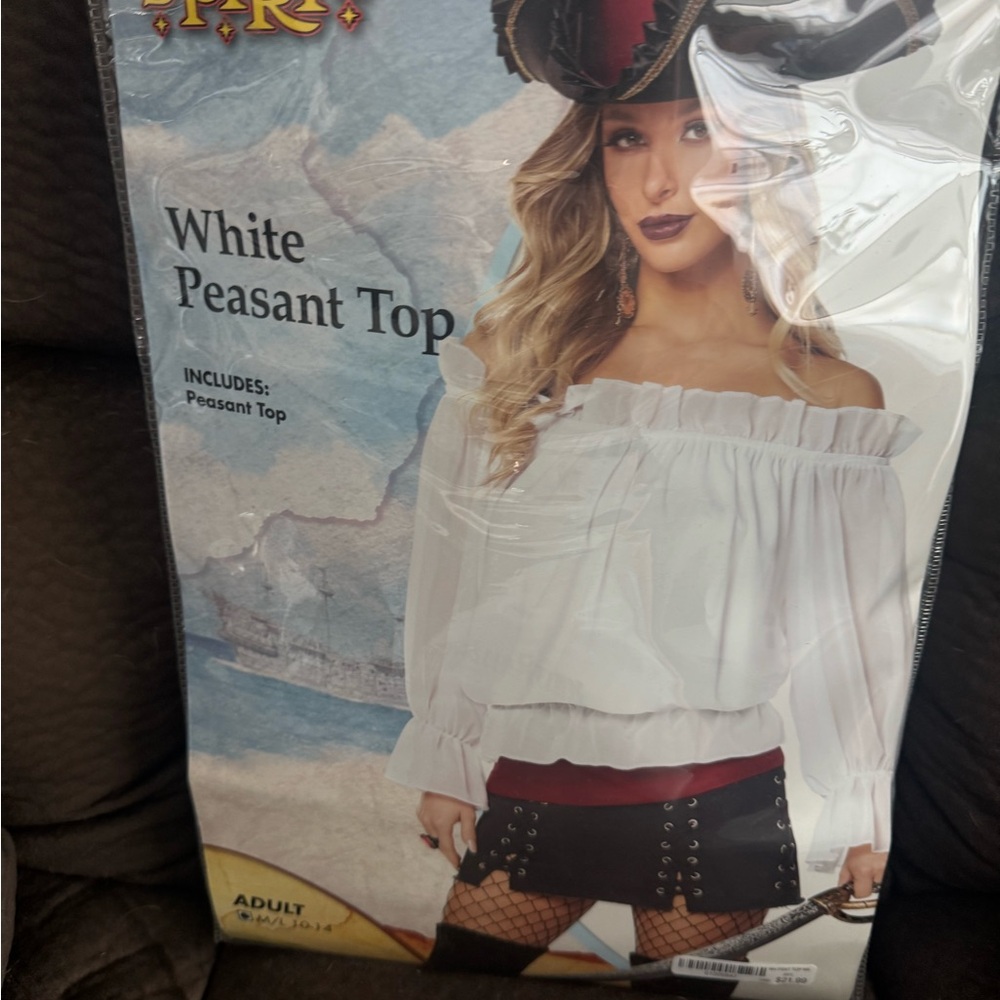 Spirit White Off-Shoulder Blouse